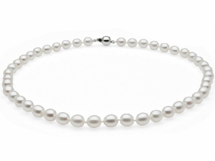 White Drop Freshwater Pearl Necklaces