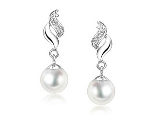 Rodrigue South Sea Pearl and Diamond Earrings