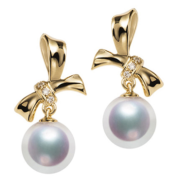 South Sea Pearl and Diamond Earrings