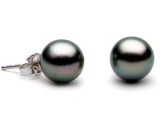 12-13 mm Tahitian Pearl Stud Earrings AAA